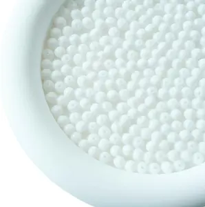 500 count White Beads, 4mm Porcelain Beads for  Making Round Ceramic Bead   Bead for Craft Beading Kit Bracelets DIY Decor