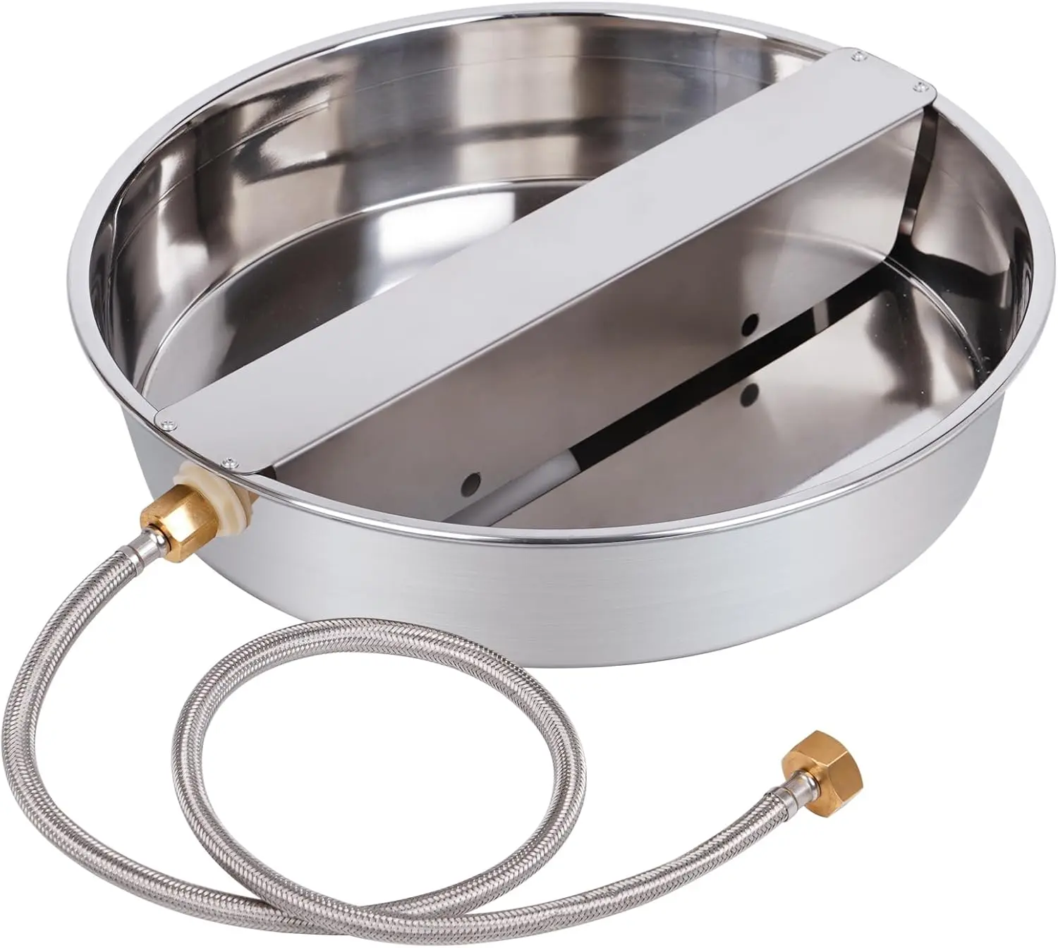 Automatic  Water Bowl Dispenser Large Breed Outdoor Stainless Steel Pet Waterer with Float Valve Auto Fill  Waterer for Large Dogs Cats Chicken Livestock