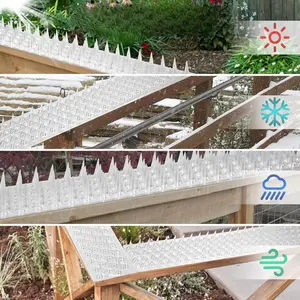 Bird Repellent Spikes, Plastic Anti-Cat Nails for Pigeons & Squirrels, Indoor/outdoor Use, Pet-Safe, Easy Installation, Extended Protection