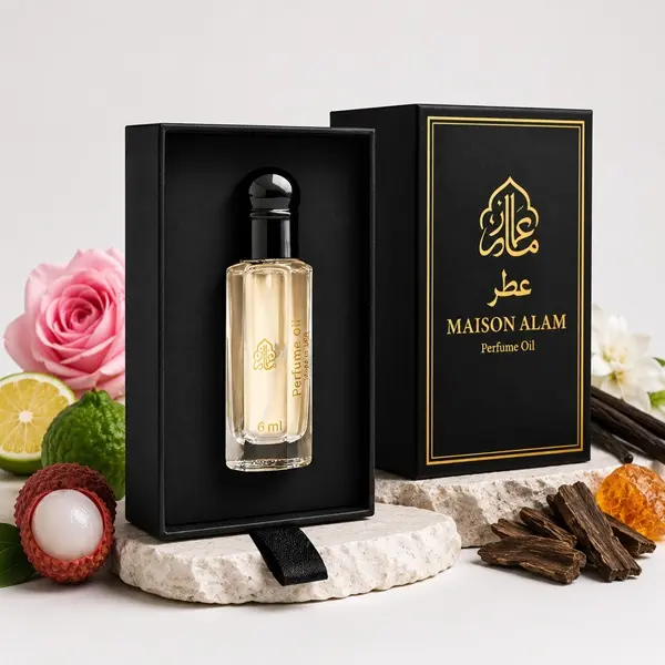 AJO MERCHANDISE Roselina Elixir Inspired Dalena Roll-On Perfume Oil for Women, Long-Lasting Alcohol-Free Fragrance Oil with Rose, Vanilla, Amber & Musk Notes, Cashmere Wood Floral Scent, 6ml (0.20 oz)
