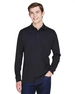 Ash City - Core 365 88192P Adult Pinnacle Performance Piqué Long-Sleeve Polo with Pocket Knit Menswear