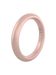 Women's Metallic Classic Stackable Silicone Ring