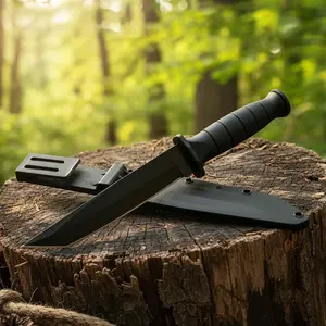 1PC,high-quality outdoor straight knife, fixed blade, sharp and durable, non slip handle, comfortable grip, equipped with scabbard, easy to store or carry, suitable for home or outdoor camping, men's gifts