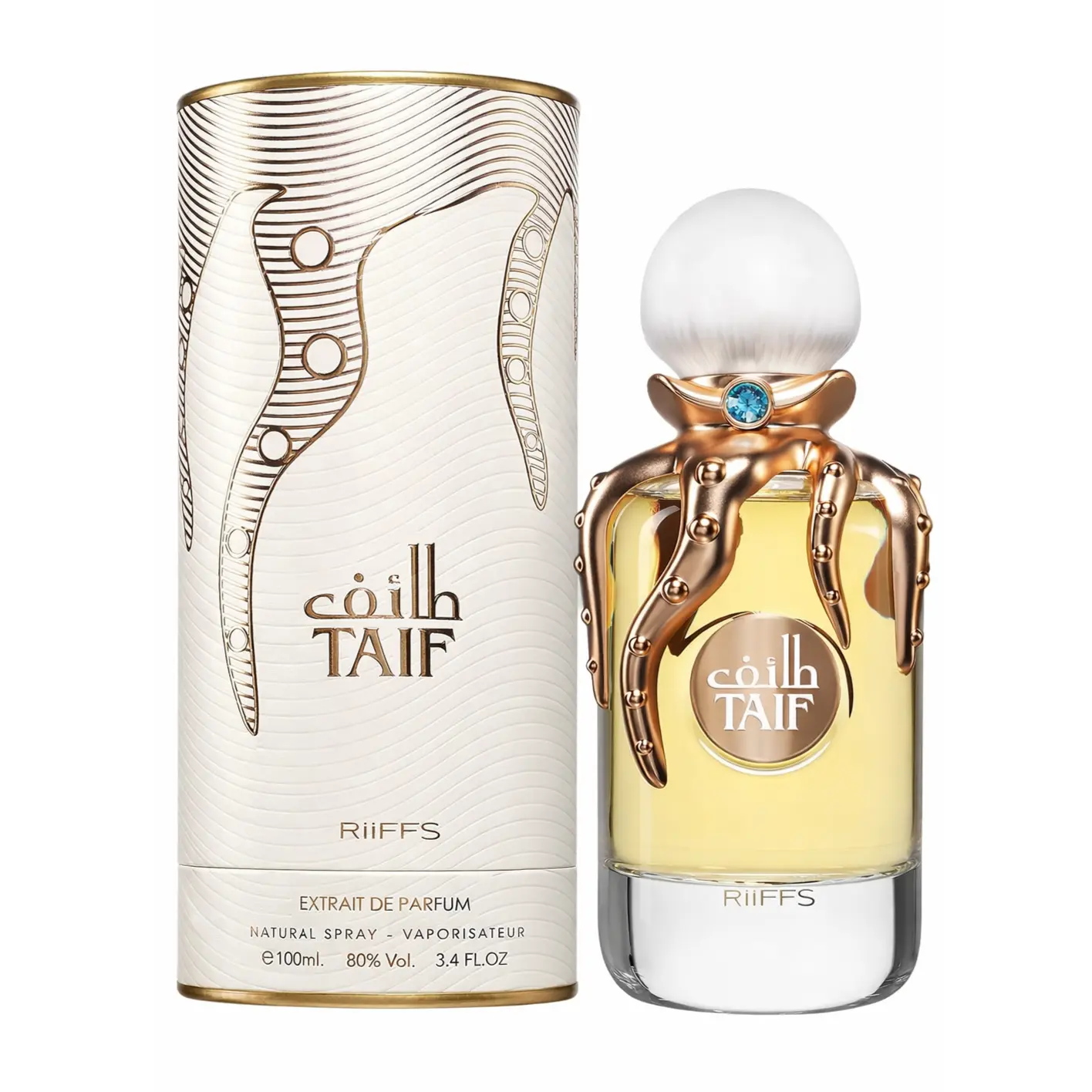 Riiffs Taif for Unisex Extrait de Parfum Spray, 3.4 Ounce