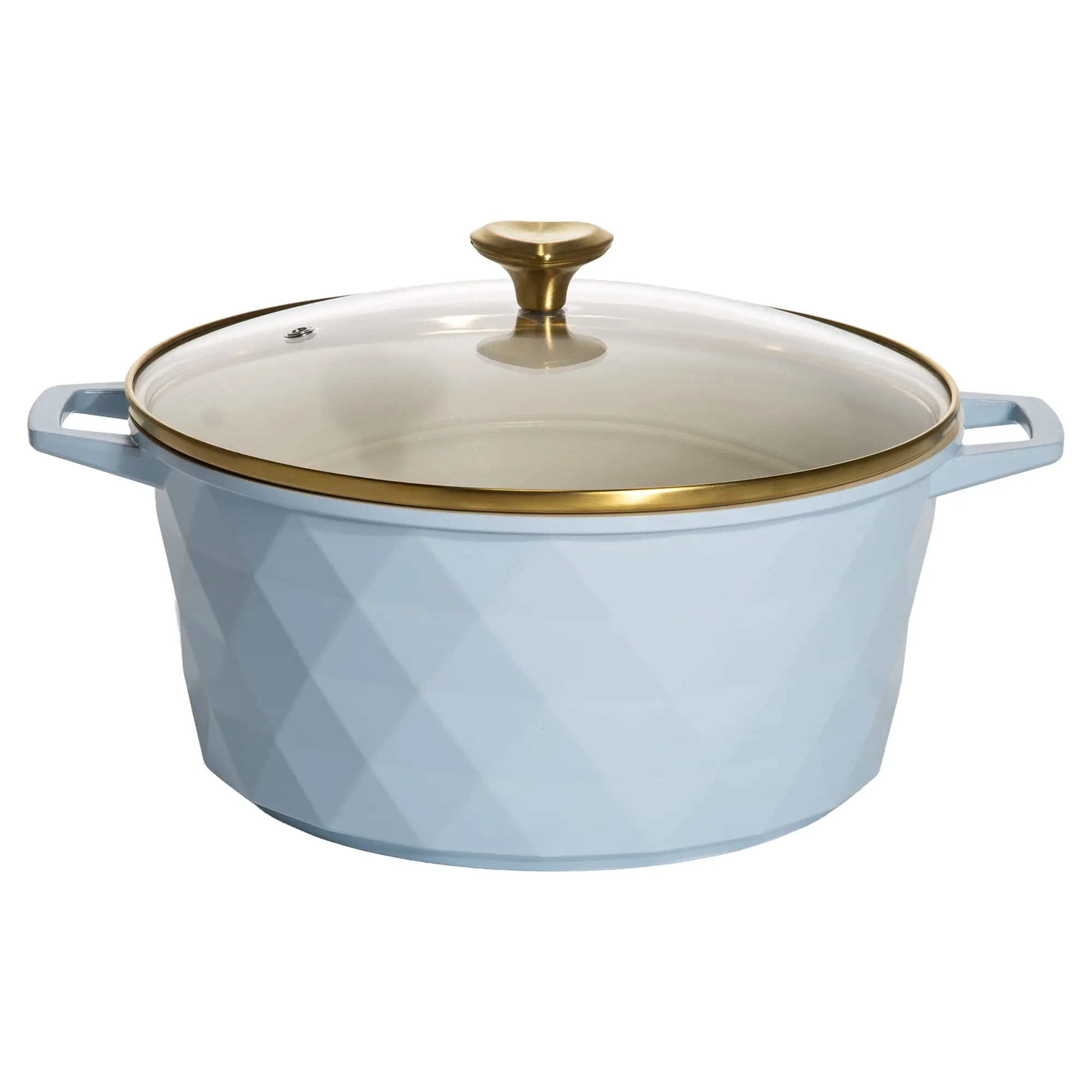 Paris Hilton 4.6 Quart Ceramic Nonstick Dutch Oven Pot with Lid, Dishwasher & Oven Safe, Pink