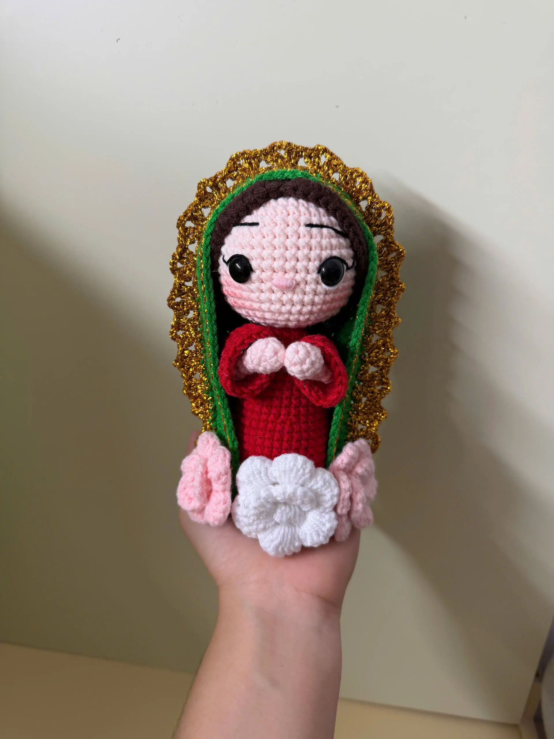 Virgencita of Guadalupe Crochet Doll