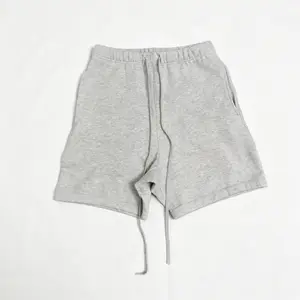 Sweatshort Light Gray Color - Versatile Comfortable Plain Design for Casual Outfits and Layering
