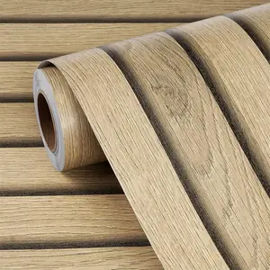 Vintage Grid Pattern Wallpaper Roll, Self Adhesive Waterproof Easy Install Clean Removable PVC Contact Paper for Living Room Bedroom Office Kitchen