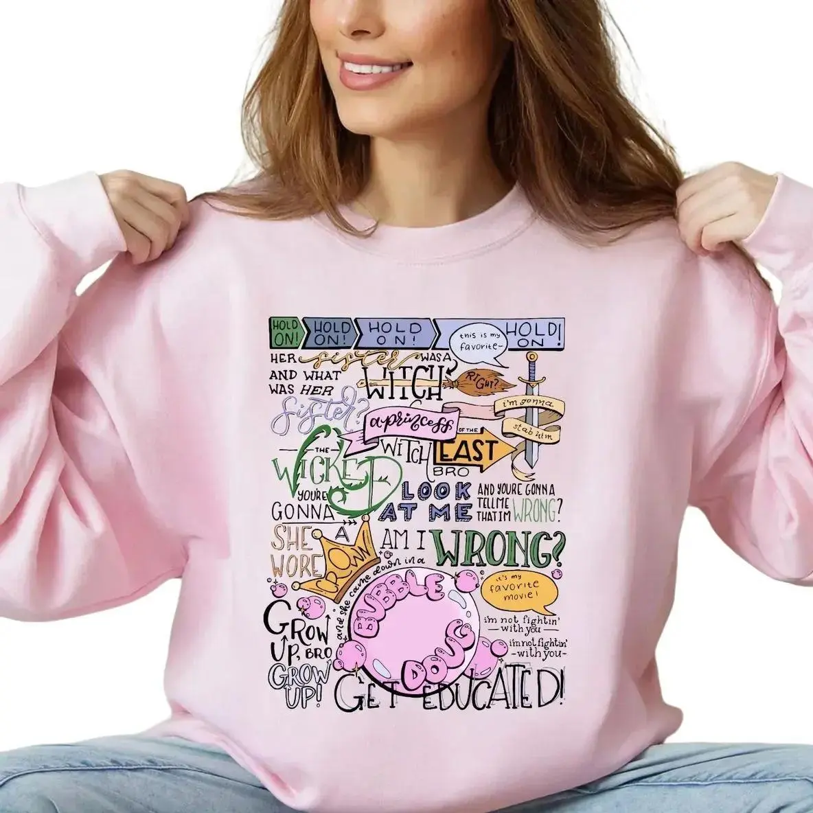 The Wicked Witch Of The East Bro Shirt Hoodie, Her Sister Was A Witch Sweatshirt, Hold On Brother, Witch Of West, Unisex Sweater Pullover Tee
