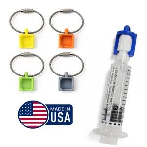 Med Clip Syringe Holder (Nurse, Paramedic, EMT, Healthcare) | 39 Color Choices Keychain Attachment