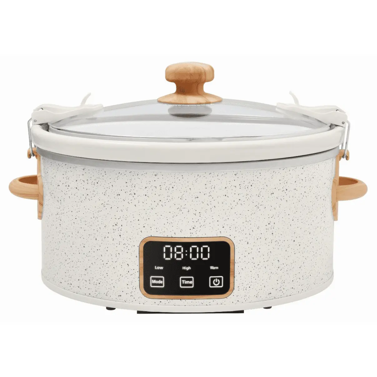 The Pioneer Woman 6-Quart Portable Linen Speckle Slow Cooker