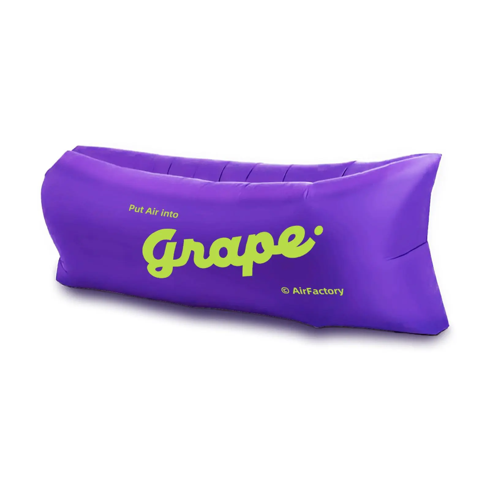 Round Inflatable Stool in Solid Color Vinyl - Compact & Portable Air Lounger for Relaxing at Outdoor Camping & Festivals
