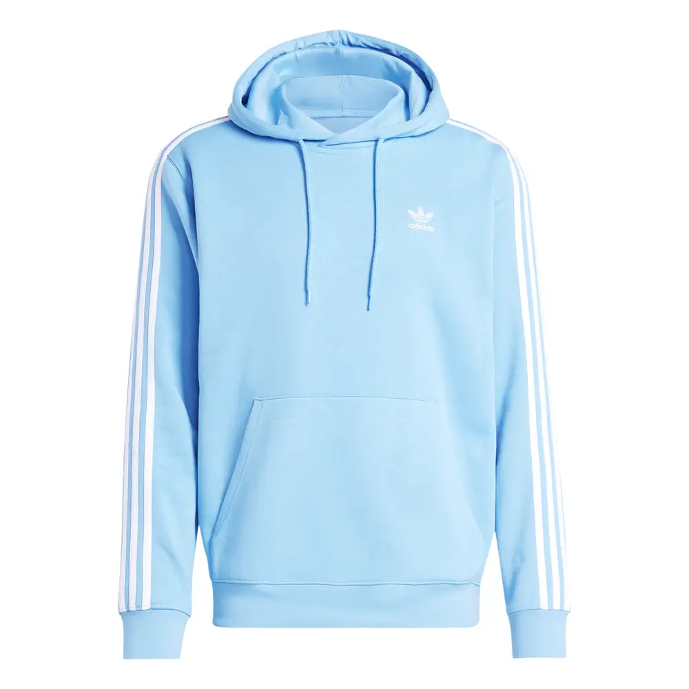 adidas Mens 3-Stripes Hoodie Casual Outerwear Casual - Blue