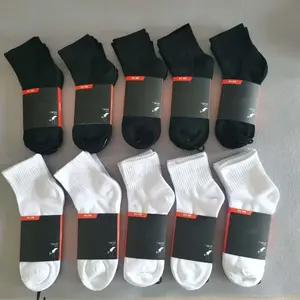 Women and Men Socks High Quality Cotton Letter Breathable Sports 10piece