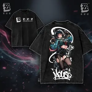 Ellen Joe ZZZ Zenless Zone Zero Washed Tshirt, Soft Cotton Unisex Wear, Indie FPS Game Shirt, Streetwear game merch gift