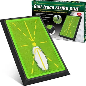 Golf Hitting Mat, Golf Mats Practice Outdoor Indoor for Swing Path Feedback Detection Batting, 17"x12" Practice Outdoor Indoor for Training Chipping Show Swing Path,  Practice Outdoor Indoor, Golf Accessories for Training, Driving, Chipping, Gift