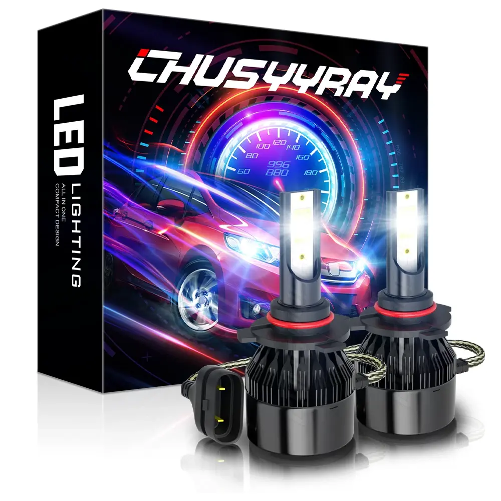 9006 CSP High Lumen LED Headlight Low Beam Bulbs, 6000K White, 2-Pack for Kia Optima 2016-2019, Automotive Car Light Accessories, High Lumen Headlight