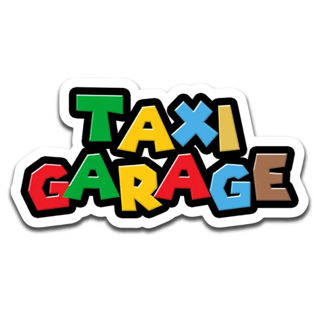 TAXI GARAGE Mario Kart Sticker