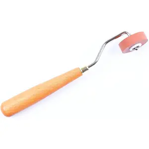 Rubber Brayer Roller for Printmaking, Ideal for Anti Skid Tape Construction Tools, Craft Stamping Brayers for Wallpapers and Scrapbooks (0.4")