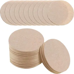 600Pcs Unbleached Coffee Filters, Replacement Round Coffee Filters, Disposable Paper Filters Compatible with Aerobie Aeropress Coffee Filter and Espresso Maker