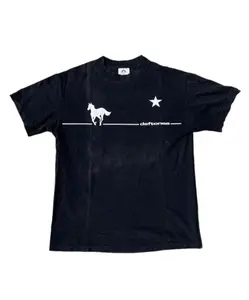 Deftones 2000s White Pony T-Shirt, Cotton Short Sleeve Shirt, Gift Shirt for Men and Women Graphic Tee Tops Underwear Crewneck Menswear