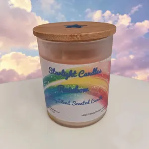 Rainbow scented candles
