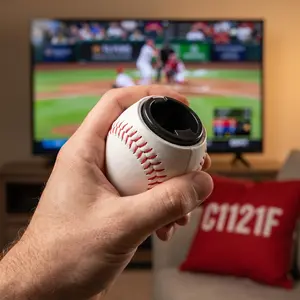 Baseball Shaped Automatic Bottle Opener, Magnetic Beer Opener, Press Pop Can Opener for Baseball Fans, Game Day & Man Cave Essential