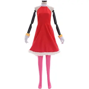 Amy Rose Cosplay Dress Rosy the Rascale Costume Dress with Gloves Halloween Suit