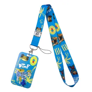 Cartoon Frog Pattern Neck Strap Women Lanyards Keychain Badge Holder Mobile ID Credit Card Pass Men Hang Rope Lariat Lanyard for Keys Accessories Gifts