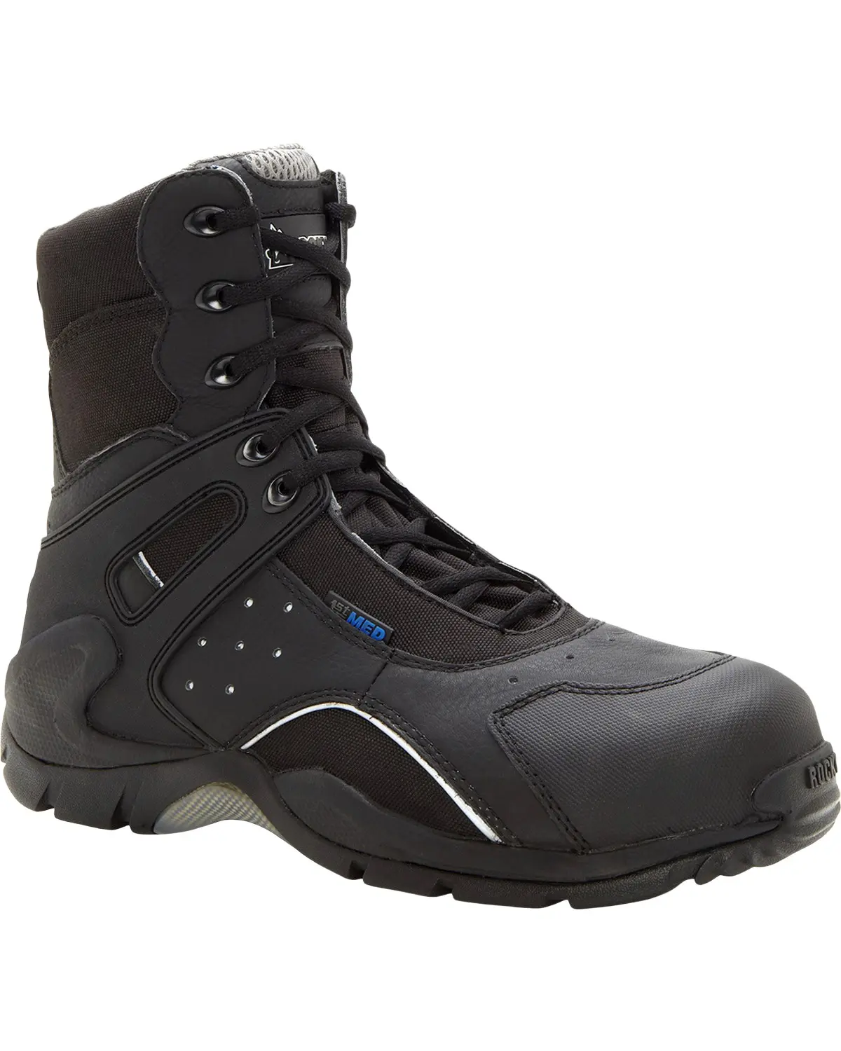 Rocky Men's Men'S 1St Med Puncture-Resistant Side-Zip Waterproof Boot - Fq0911113