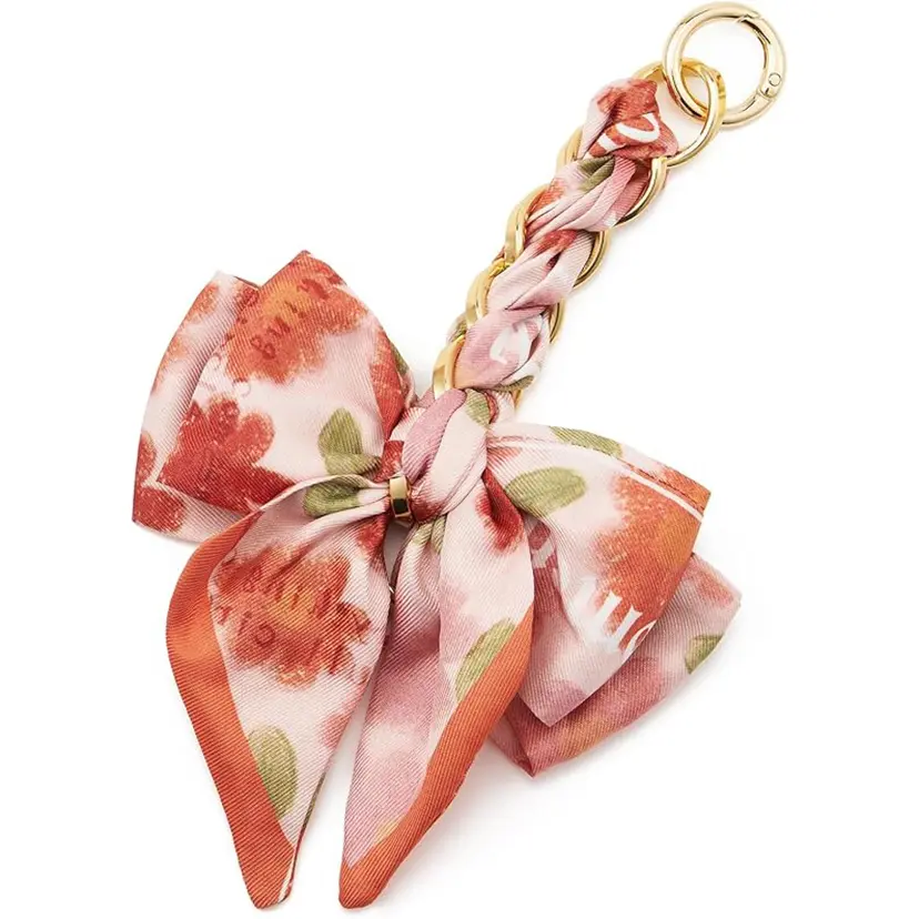 Women's Bow Ribbon Bag Extender Chain - Crossbody Handbag Decoration Charm, Costume Jewelry Keychain Accessory