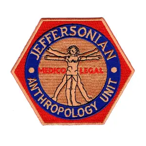 Bones TV Series Jeffersonian Anthropology Unit Embroidered Iron on Patch