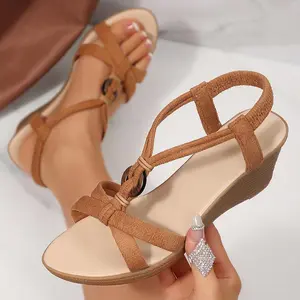 Women's Lightweight Platform Wedge Sandals Adjustable Straps and Non-Slip Sole for All-Day Comfort