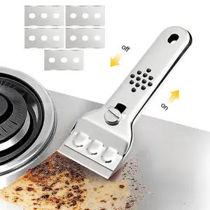 Stainless Steel Cleaning Shovel, Multi-Purpose Scraper Cleaning Tool, Wall and Floor Cleaning Scraper, Household Gadgets Multifunctional Kitchen Cleaning Shovel