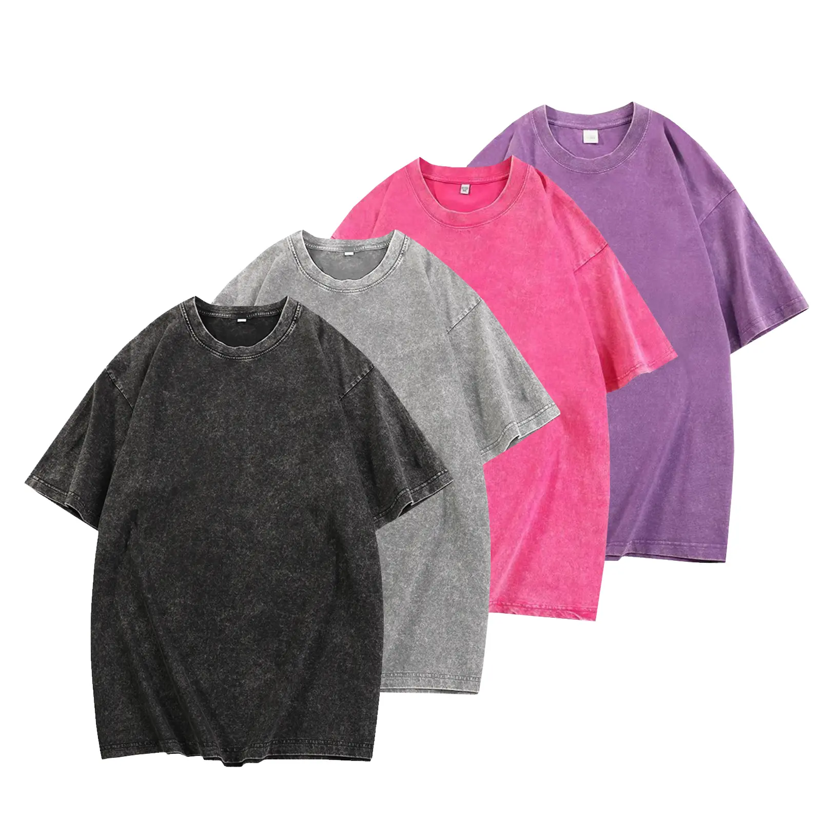 Black + Gray + Rose Red + Purple