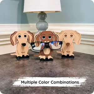 Long-Haired Dachshund Eyeglass or Sunglass holder, Unique Gift Idea