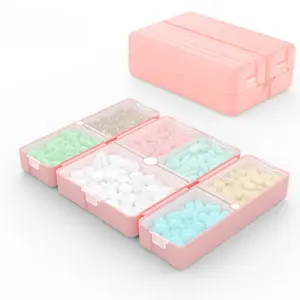 1PC Weekly Pill Box 7 Days Foldable Travel Medicine Holder Pill Box Tablet Storage Case Container Dispenser Organizer Tools