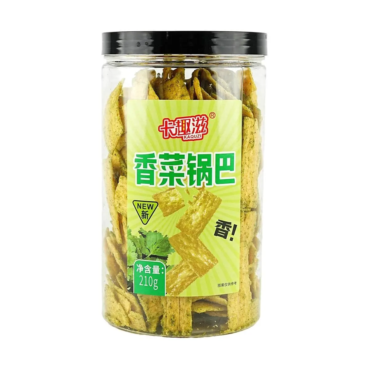 KAQUCI Crispy Cilantro Snack 210g - Deliciously Crunchy & Flavorful Snack