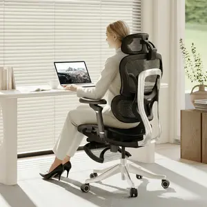 FLEXISPOT ErgoX Max Heavy Duty Ergonomic Swivel Desk Chair - 661 lbs Capacity, Full Aluminum Alloy Frame & Base, 5D Armrests, 4D Lumbar, Adjustable Height, Aerospace-Grade 360-Degree Swivel for Big & Tall Home/Office Use, Adjustable Height Seating, Ergono