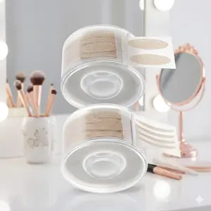 Natural Invisible Eyelid Tape, Hypoallergenic Double Eyelid Strips. Skin-Friendly, Long-Lasting Hold, No Residue. Lightweight, Breathable, Enhances Eye Makeup. Seamless Fit for All Eye Shapes. Perfect for Daily Wear, Work, Date. Multiple Sizes.
