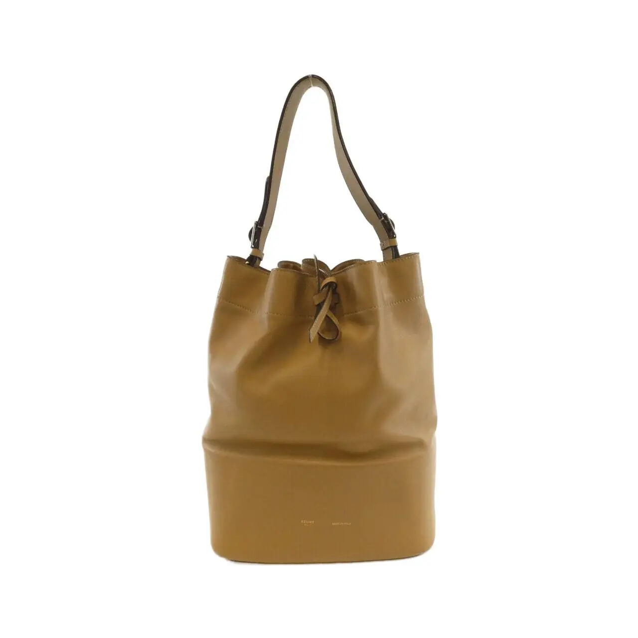 Pre-owned Celine Calfskin Shoulder Bags Small Drawstring Shoulder Bag