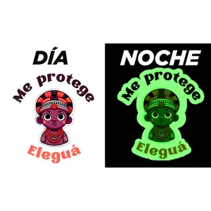 Eleguá Waterproof Sticker Decor for Car - Guardián de los Caminos - Customizable Decoration for Car Decoration and Adhesion - Calcománía Para Coche