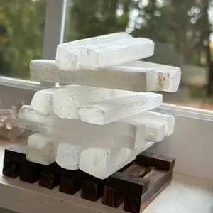 Natural Selenite crystal charging wand