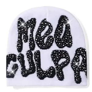 Mea Culpa Beanie Custom Rhinestone