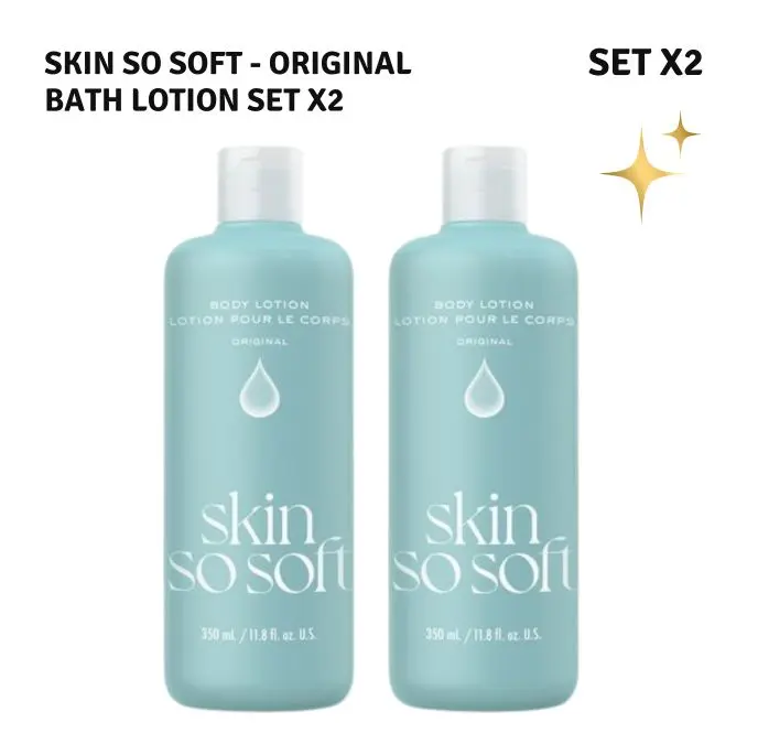 Avon Skin So Soft Original Body Lotion Set  2-Pack Jojoba Oil Moisturizing Lotion