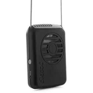 O2COOL RECHARGEABLE NECKLACE FAN - Portable Neck Personal Travel USB Battery Powered Adjustable Lanyard Cooling Fan