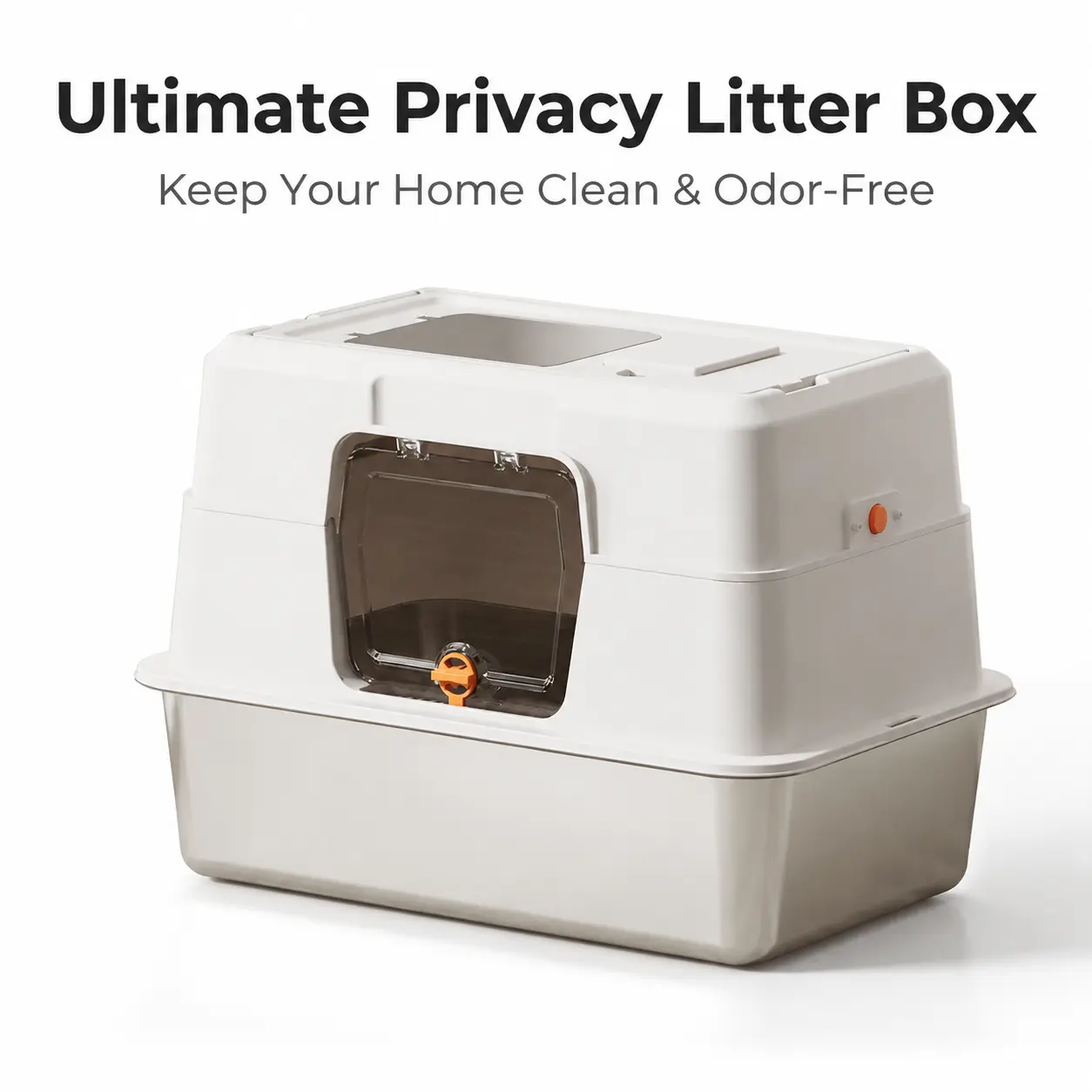 Ultimate Privacy Litter Box - Keep Your Home Clean & Odor-Free with Secure Design and Easy Access