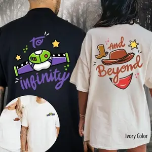 To Infinity and Beyond Shirt, Family Shirt, Couple Matching Shirts, Valentines Days Gifts, Infinity Shirt, Beyond Shirt, Honeymoon Couple shirt