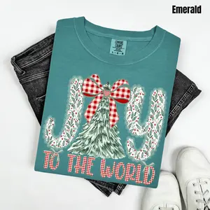 Holly Berry Joy Comfort Colors T-Shirt 'NLB'