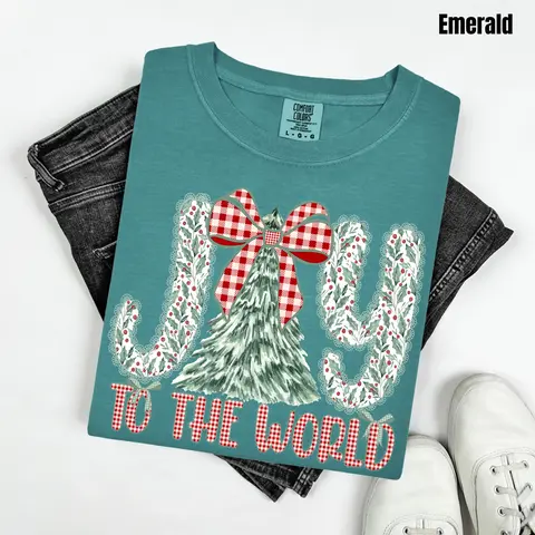 Holly Berry Joy Comfort Colors T-Shirt 'NLB'
